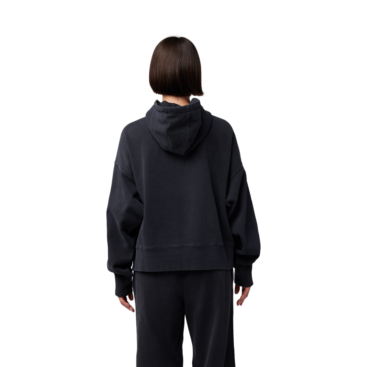 Womens Wordmark Oversized Pullover Hoodie